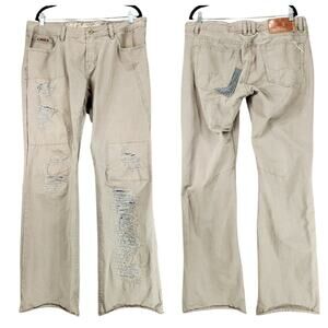 Cult of Individuality Relaxed Fit Jeans in Cream